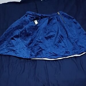 Worthington Deep Blue Skater Skirt